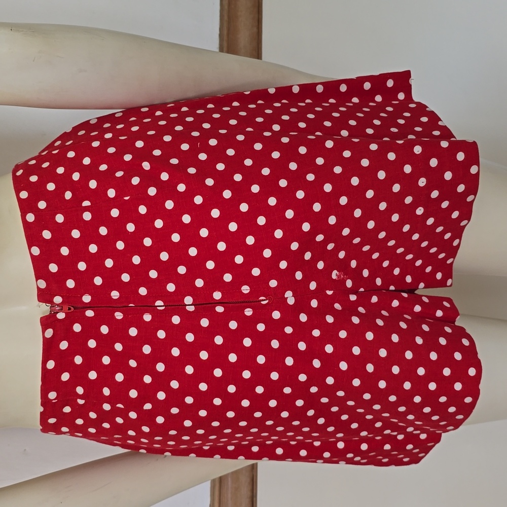 Vintage 70s Polka Dot Women's Skort/Culotte Size Small - Picture 4 of 6